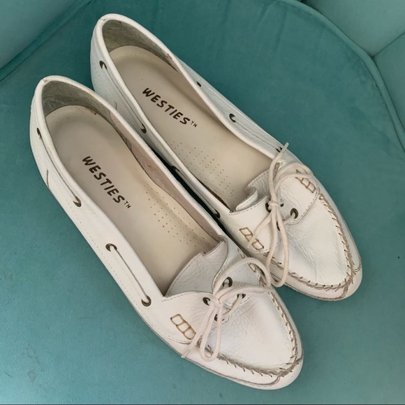 90s Vintage White Westies Loafers - Picture 13 of 14